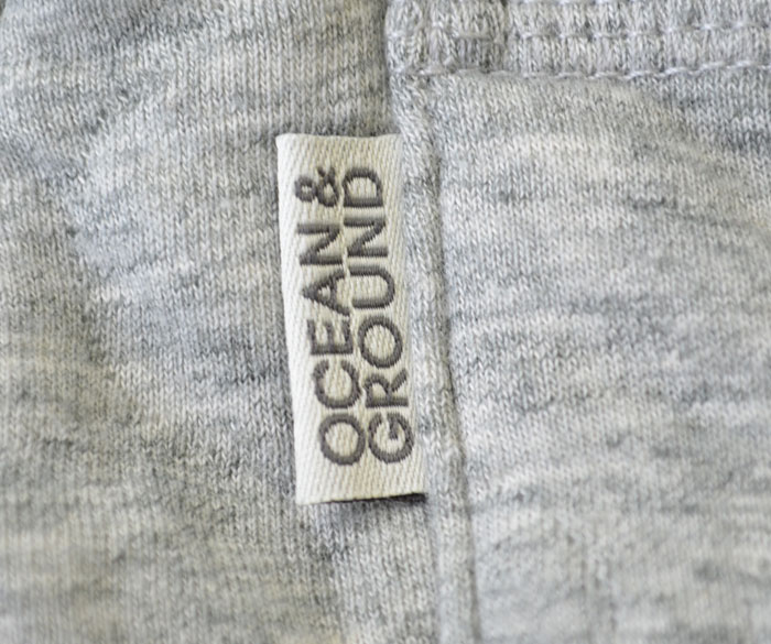 オーシャンアンドグラウンド アンクルリブキルティングパンツ グレー