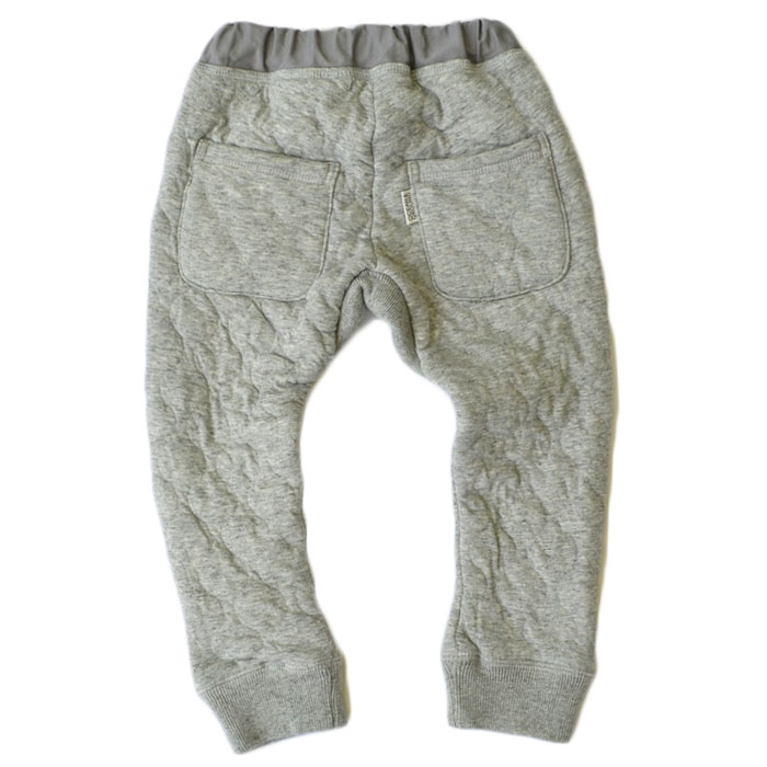 オーシャンアンドグラウンド アンクルリブキルティングパンツ グレー