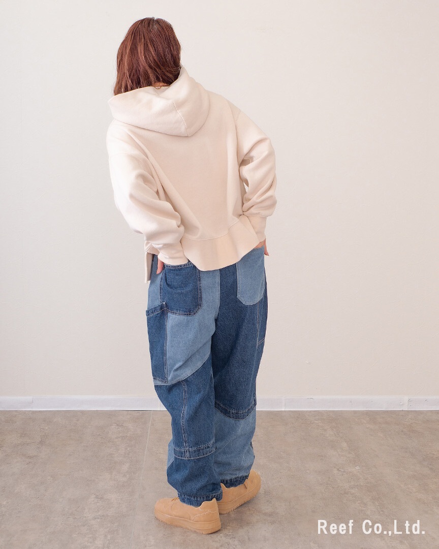 mililopiulu ミリロピュール リビルドパッチポケットデニムパンツ 223742