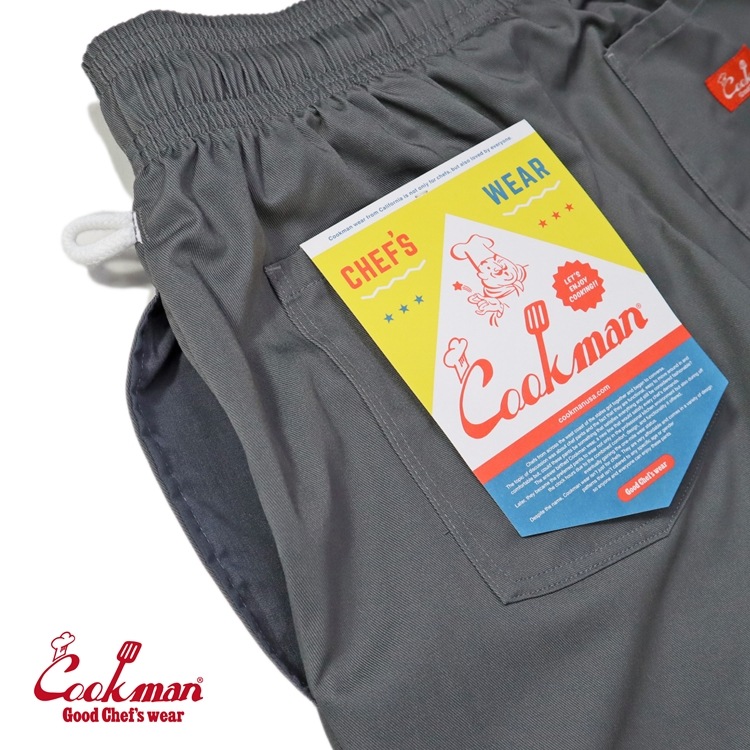 クックマン COOKMAN シェフパンツ チャコール 33859