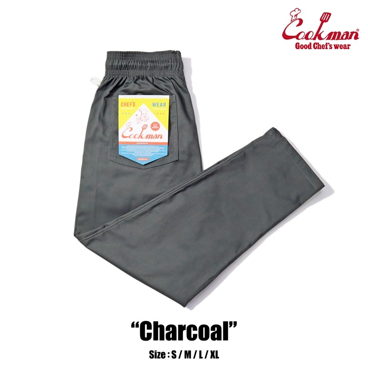 クックマン COOKMAN シェフパンツ チャコール 33859