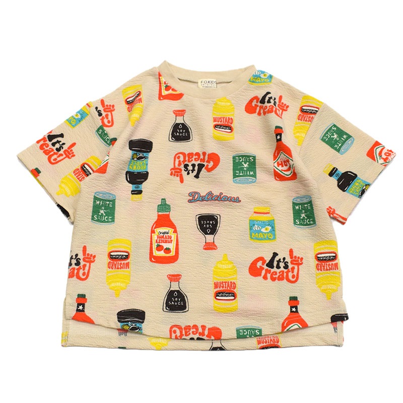 エフオーキッズ F.O.KIDS SAUCE！Tシャツ 207235