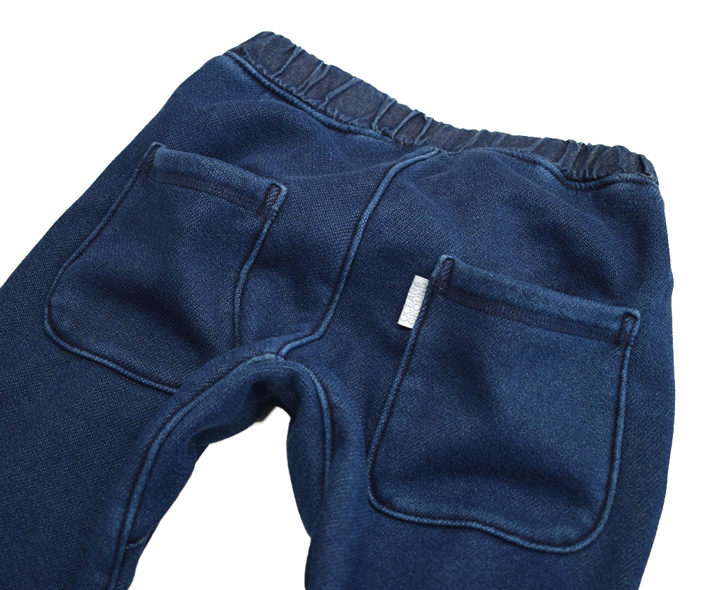 オーシャンアンドグラウンド アンクルリブインディゴシャギーボアパンツ ＷＡ