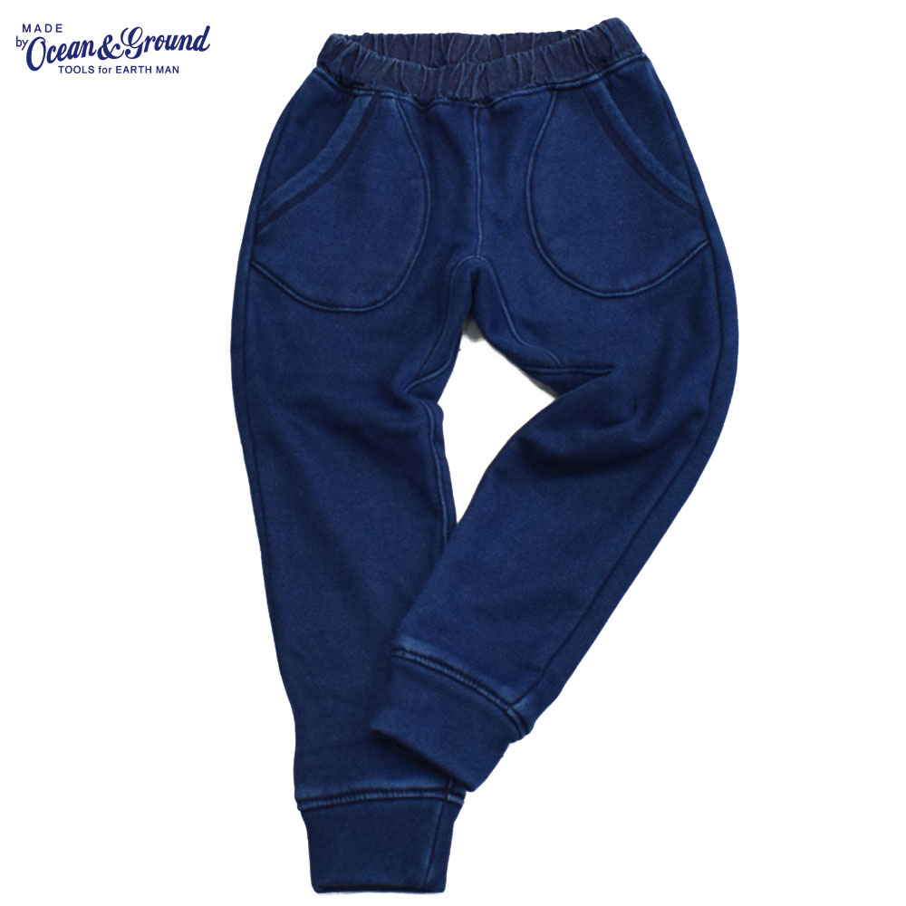 オーシャンアンドグラウンド アンクルリブインディゴシャギーボアパンツ ＷＡ