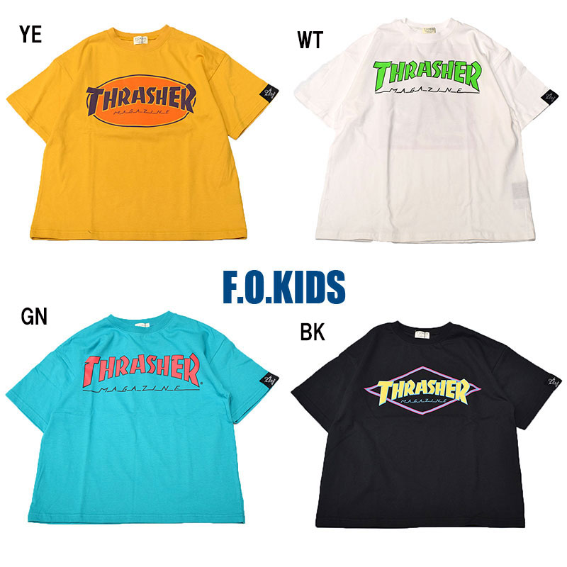 エフオーキッズ F.O.KIDS スラッシャー THRASHER 4柄Tシャツ 207295