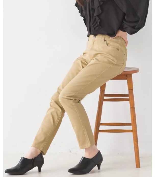 OMNES オムネス 製品洗い365ツイルテーパードパンツ