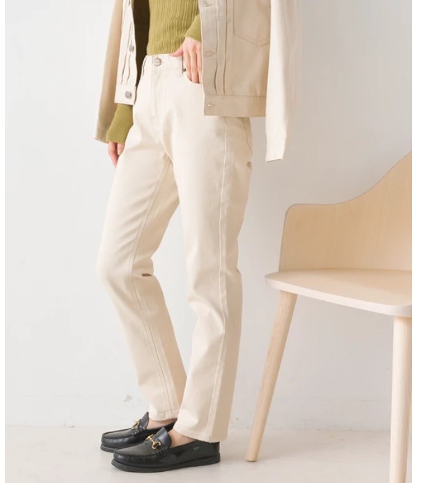 OMNES オムネス 製品洗い365ツイルテーパードパンツ