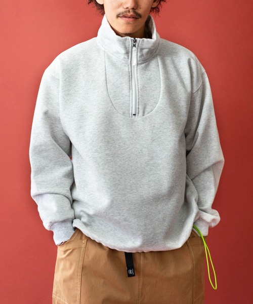 ジムマスター 12ozヘビー裏起毛スウェットハーフジップ 233727