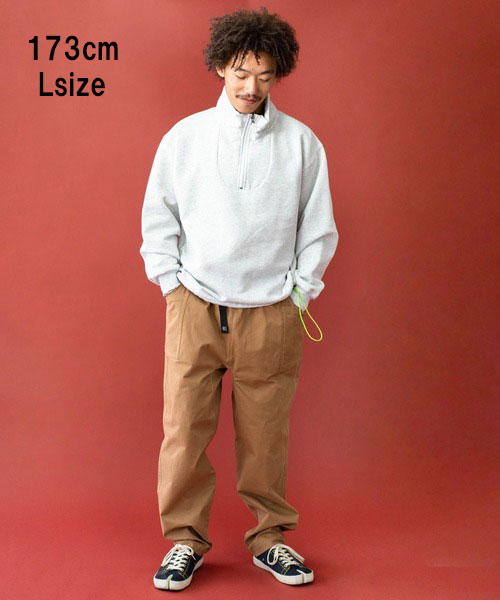 ジムマスター 12ozヘビー裏起毛スウェットハーフジップ 233727