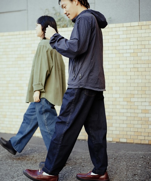 ジムマスター GYMMASTER 10ozストレッチデニム カツラギツータックパンツ チャコール 621747