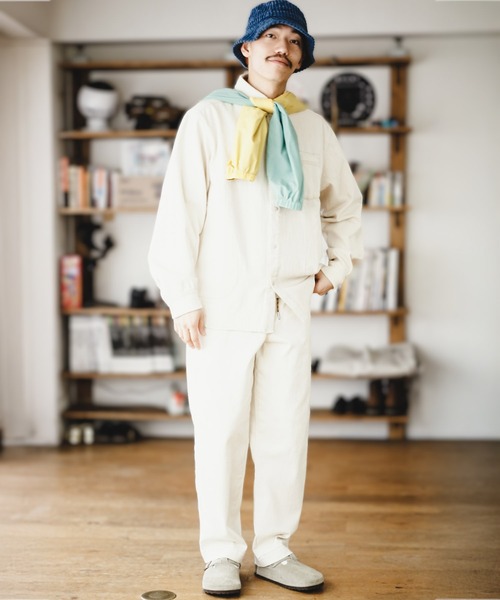 ジムマスター GYMMASTER 10ozストレッチデニム カツラギツータックパンツ チャコール 621747