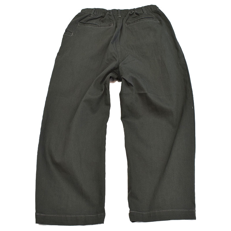 ジムマスター GYMMASTER 10ozストレッチデニム カツラギツータックパンツ チャコール 621747