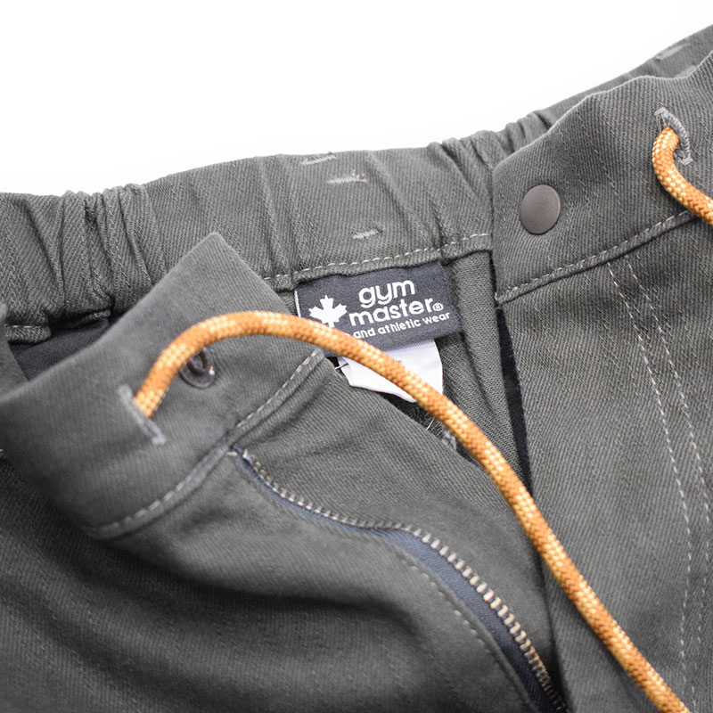 ジムマスター GYMMASTER 10ozストレッチデニム カツラギツータックパンツ チャコール 621747
