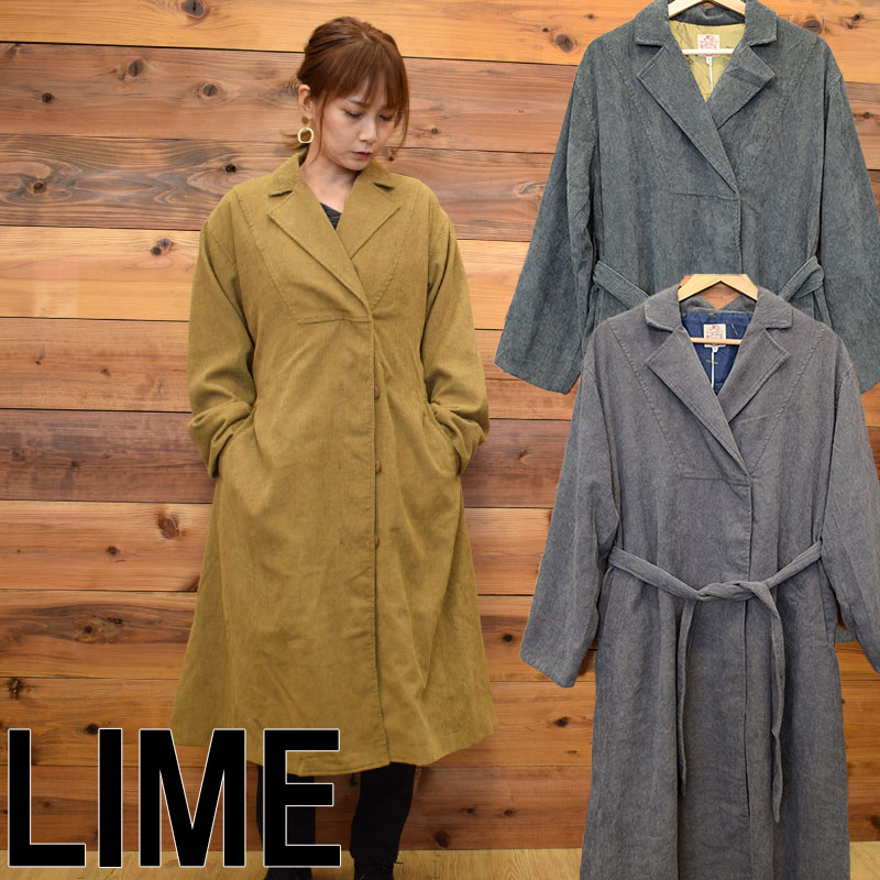 ライム ＬＩＭＥ レディース コーデュロイコート 20094403
