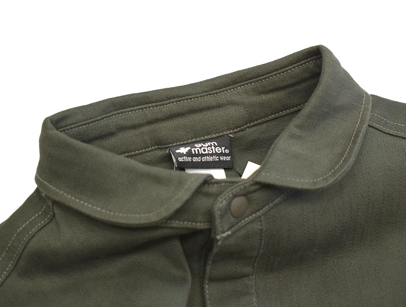 ジムマスター GYMMASTER 10ozストレッチデニム カツラギシャツジャケット チャコール G221718