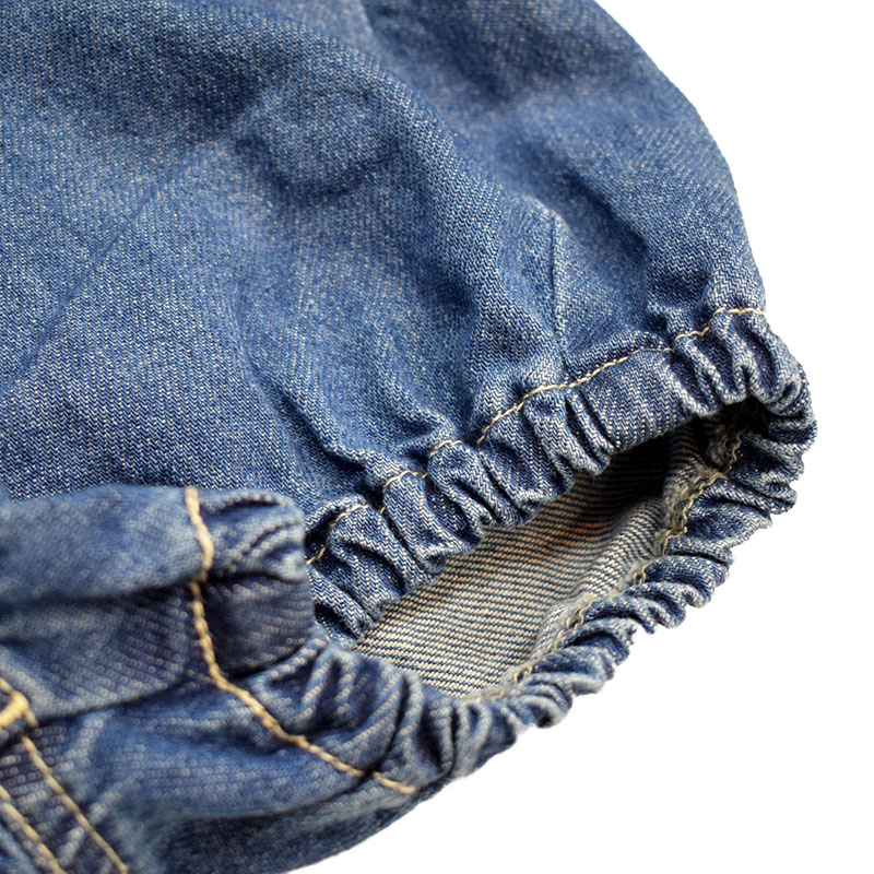 オーシャンアンドグラウンド Lastella カラーステッチベビーショートパンツ　デニム 3310905