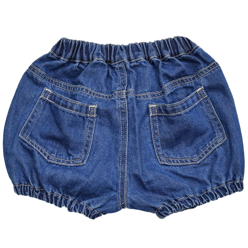 オーシャンアンドグラウンド Lastella カラーステッチベビーショートパンツ　デニム 3310905