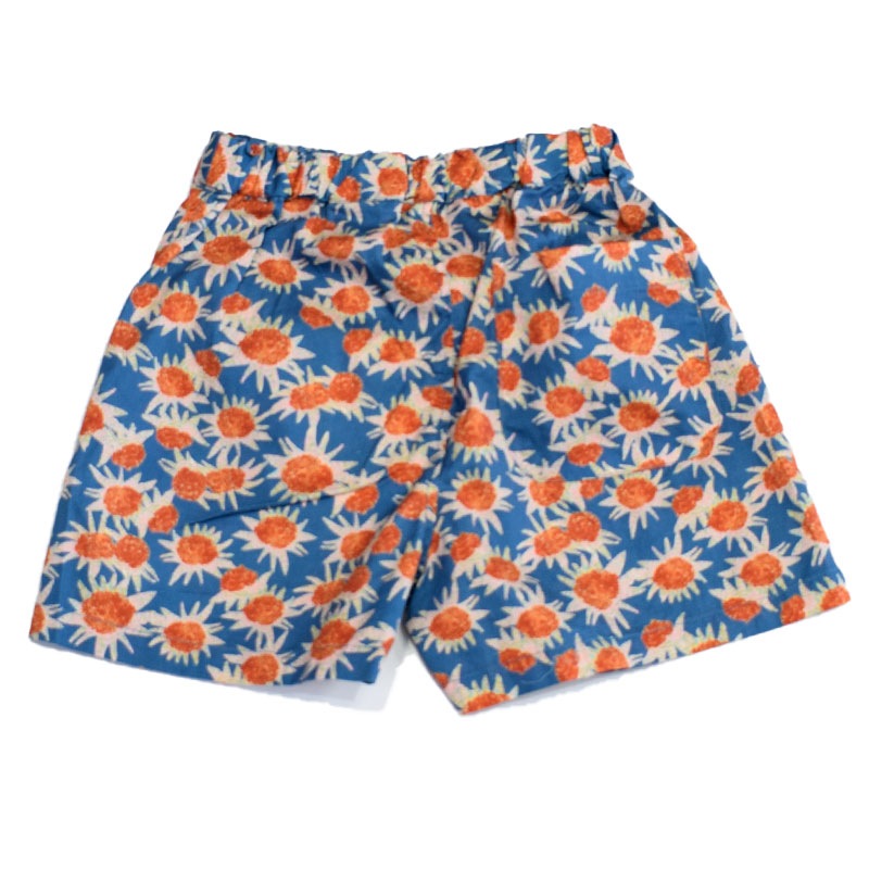 オーシャンアンドグラウンド 花柄タックショートパンツ TB 1317216