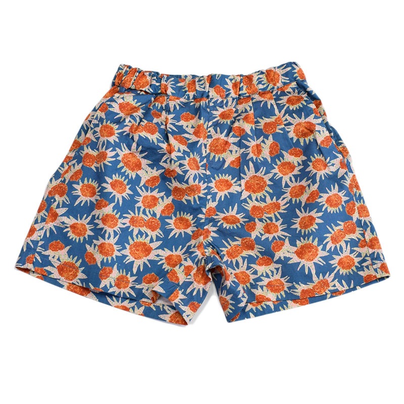 オーシャンアンドグラウンド 花柄タックショートパンツ TB 1317216