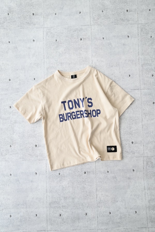 ゼロスタンダード ZEROSTANDARD TONY'S BURGER SHOP 半袖Tシャツ 160139