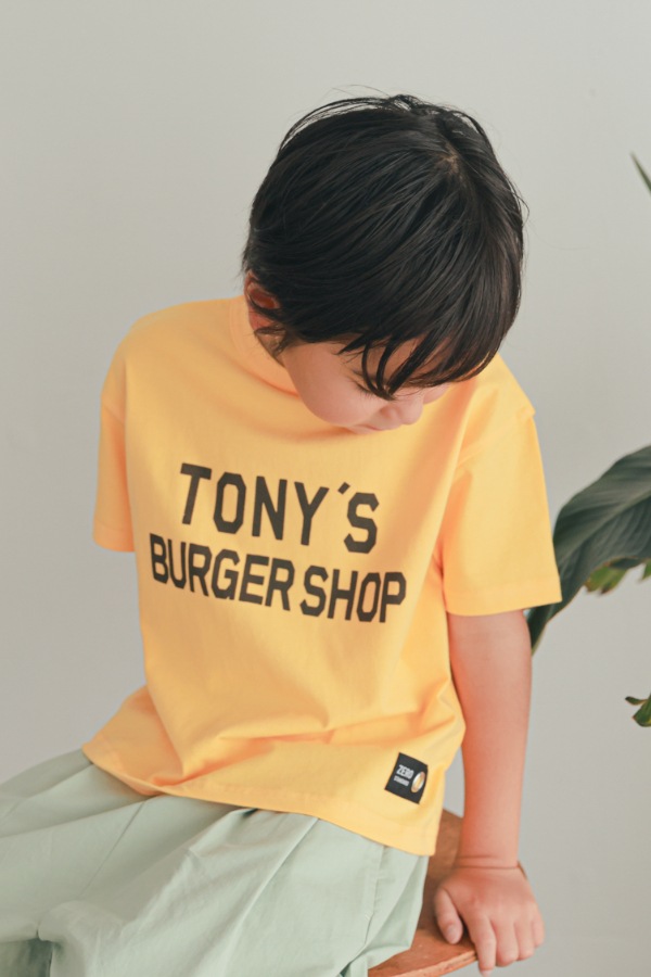 ゼロスタンダード ZEROSTANDARD TONY'S BURGER SHOP 半袖Tシャツ 160139