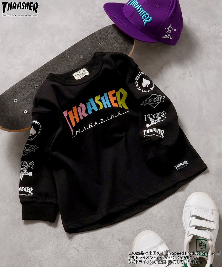 エフオーキッズ FOKIDS スラッシャー THRASHER ロングTシャツ 406174