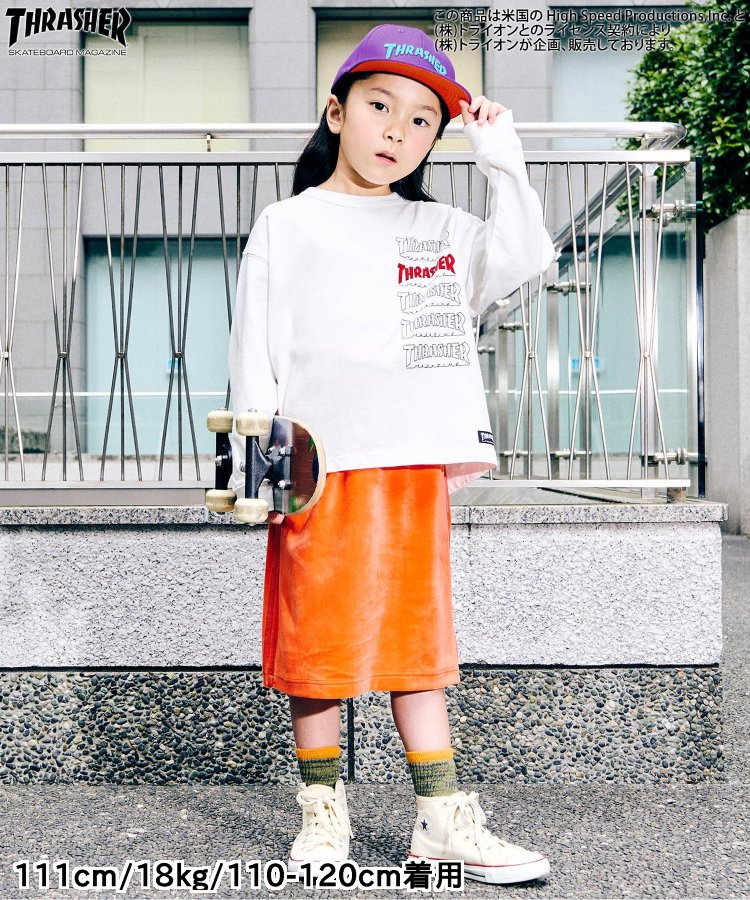 エフオーキッズ FOKIDS スラッシャー THRASHER ロングTシャツ 406174