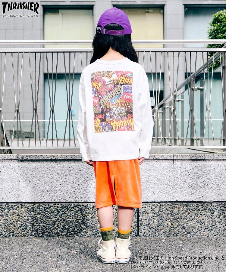 エフオーキッズ FOKIDS スラッシャー THRASHER ロングTシャツ 406174