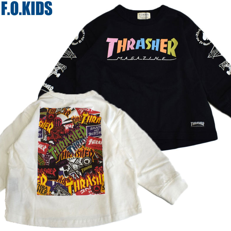 エフオーキッズ FOKIDS スラッシャー THRASHER ロングTシャツ 406174