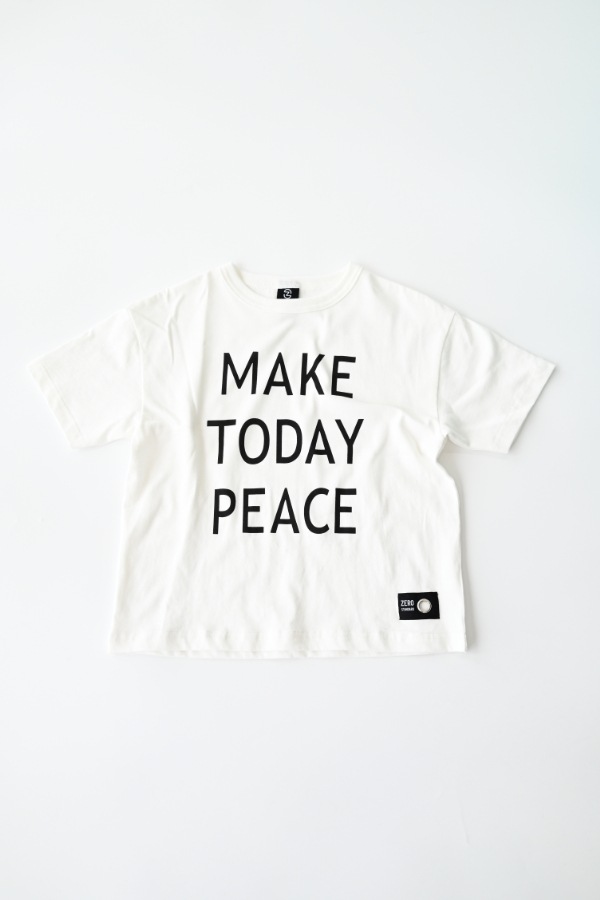 ゼロスタンダード ZEROSTANDARD MAKE TODAY PEACE 半袖Tシャツ 160131