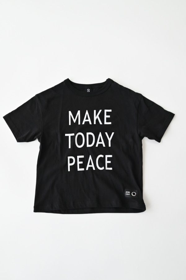 ゼロスタンダード ZEROSTANDARD MAKE TODAY PEACE 半袖Tシャツ 160131