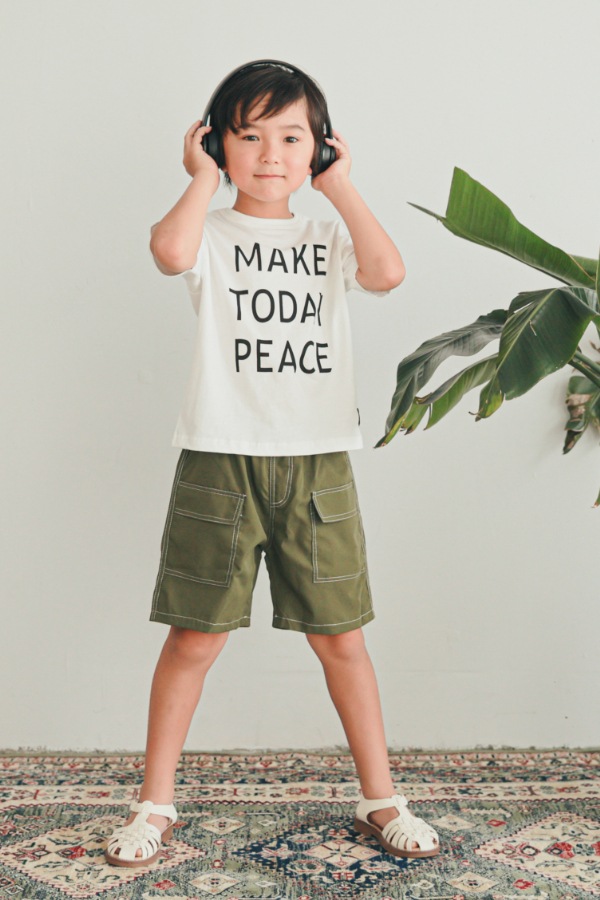 ゼロスタンダード ZEROSTANDARD MAKE TODAY PEACE 半袖Tシャツ 160131