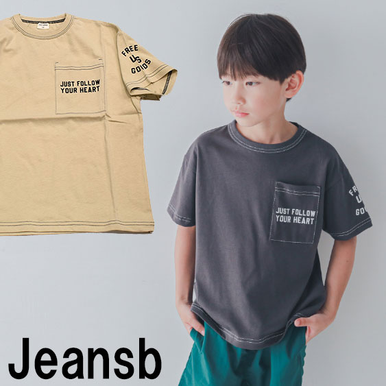 ジーンズベー セカンド JEANSB SECOND 配色ステッチTシャツ 850103