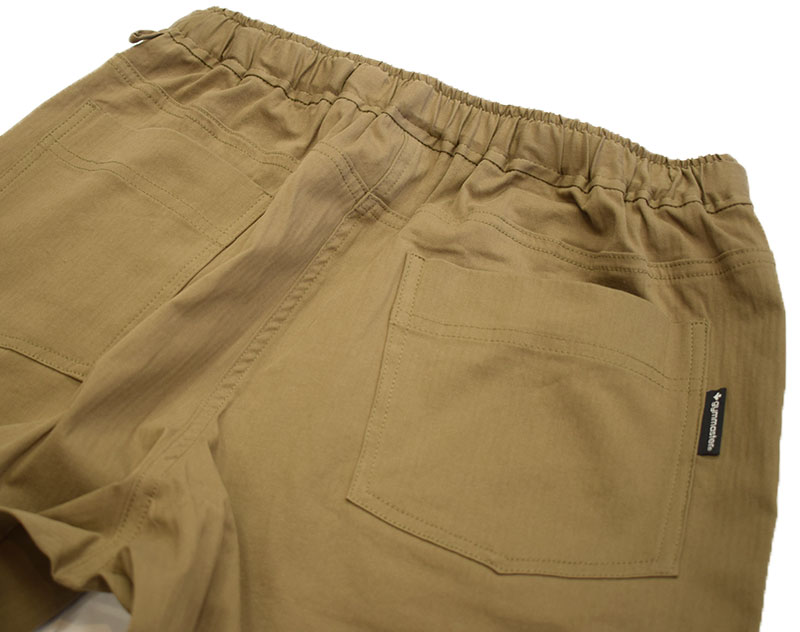 ジムマスター ストレッチヘリンボーン クロップドパンツ カーキブラウン 321760