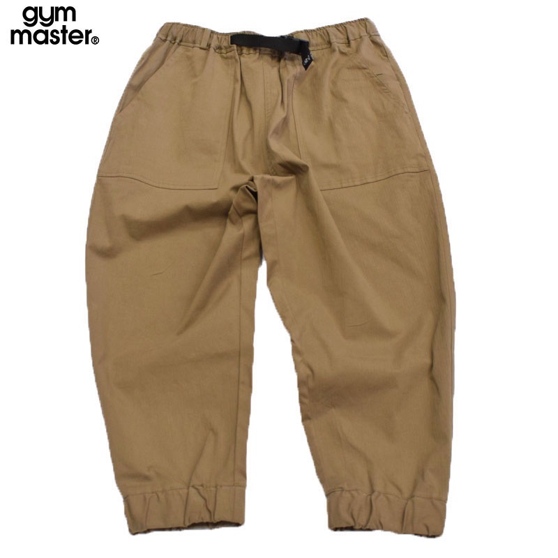 ジムマスター ストレッチヘリンボーン クロップドパンツ カーキブラウン 321760