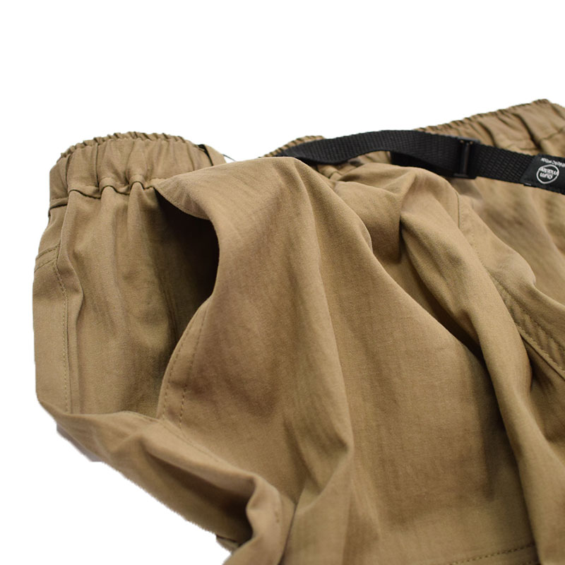 ジムマスター ストレッチヘリンボーン クロップドパンツ カーキブラウン 321760