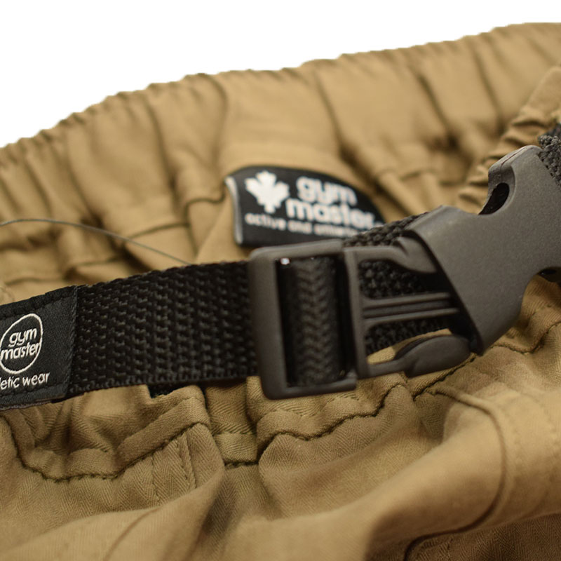 ジムマスター ストレッチヘリンボーン クロップドパンツ カーキブラウン 321760