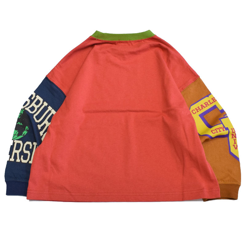 エフオーキッズ FOKIDS スリーブプリントBIG ロングＴシャツ 406126