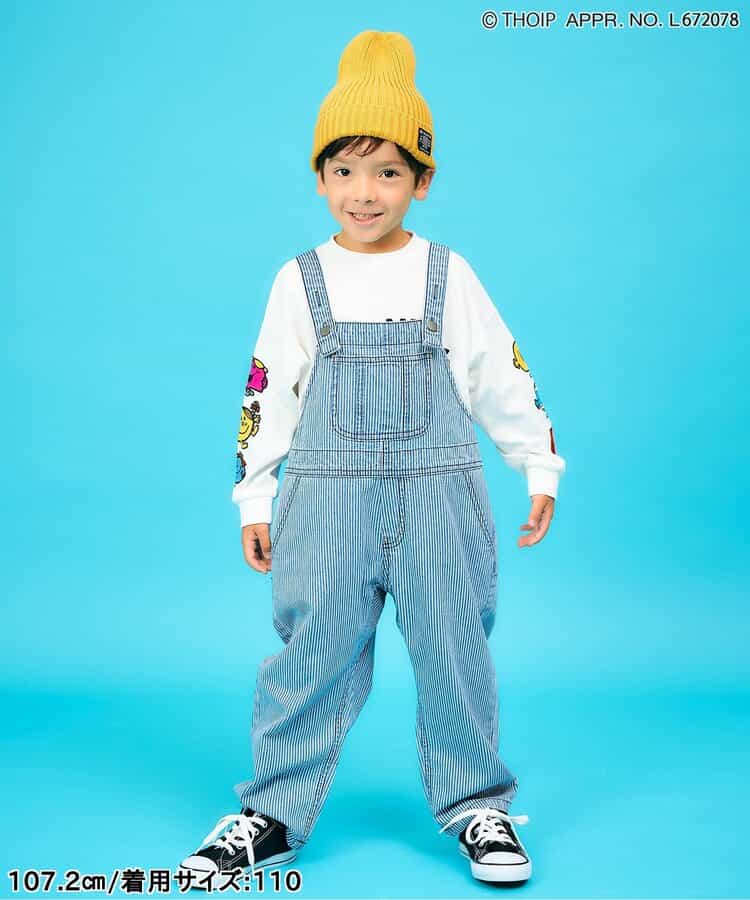 エフオーキッズ FOKIDS MR.MEN LITTLE MISS 袖ワッペン長袖Tシャツ 406056