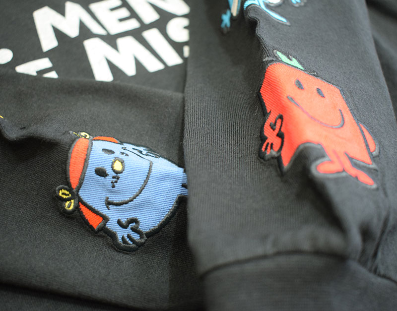エフオーキッズ FOKIDS MR.MEN LITTLE MISS 袖ワッペン長袖Tシャツ 406056