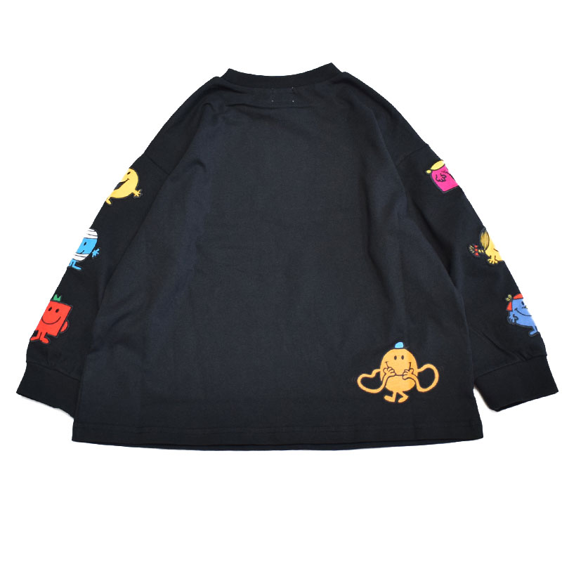 エフオーキッズ FOKIDS MR.MEN LITTLE MISS 袖ワッペン長袖Tシャツ 406056
