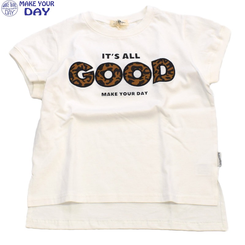 メイクユアデイ LEO GOOD Tシャツ オフホワイト 220119