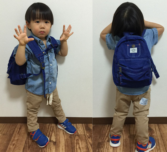 オーシャンアンドグラウンド BLUEBLUE リュックサック ヒッコリー 【お取り寄せ品3日～7日】