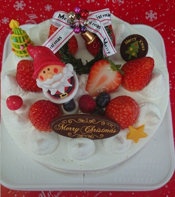 ご予約受付中【店舗受取】クリスマスケーキ【生クリーム6号・18㎝】