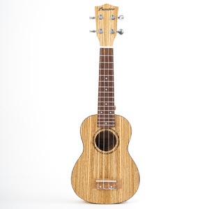 Bamboo Ukulele - Zebrano Soprano Ukulele