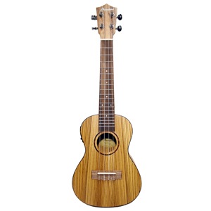 Bamboo Ukulele - Zebrano Concert w/EQ