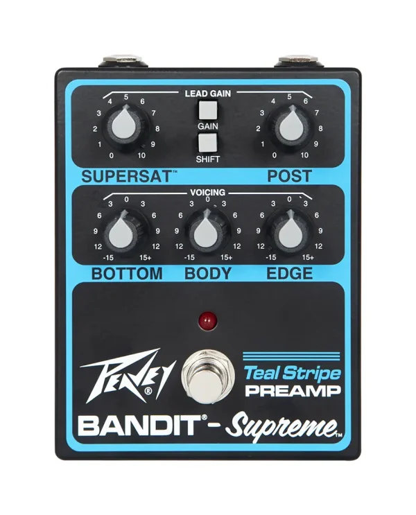 Peavey - Bandit Supreme Teal Stripe Preamp Pedal