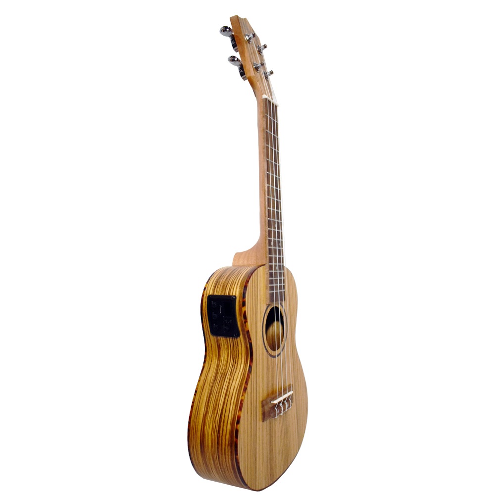 Bamboo Ukulele - Zebrano Concert w/EQ