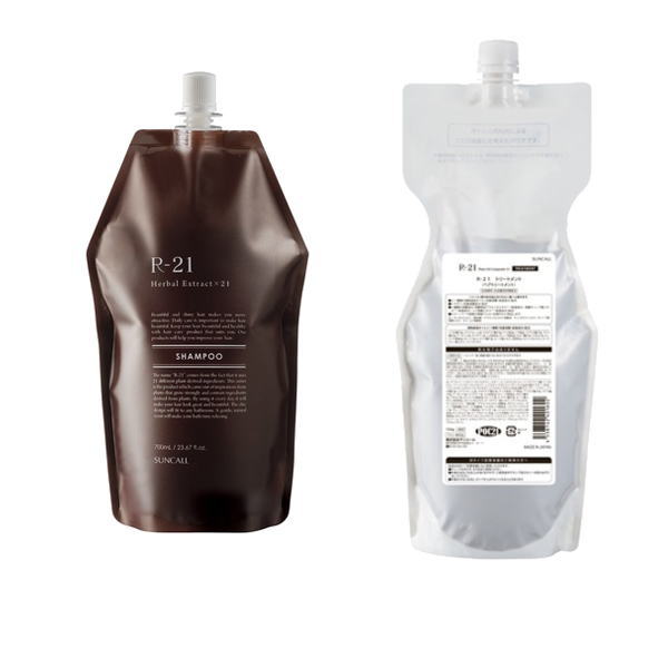 サンコール R-21 シャンプー700ml 詰替え用トリートメント 700g 詰替え用セット|サンコール|ブランド　さ