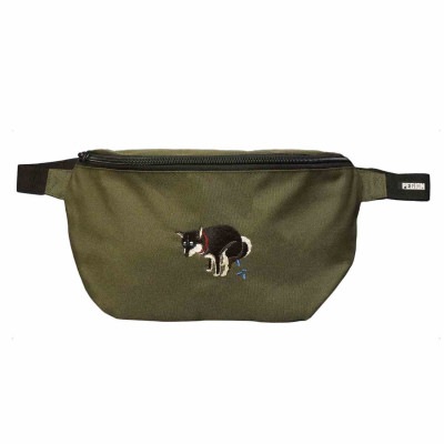 SHIBA-INU POOPING BODY BAG - 黒柴|PEGION|BRAND